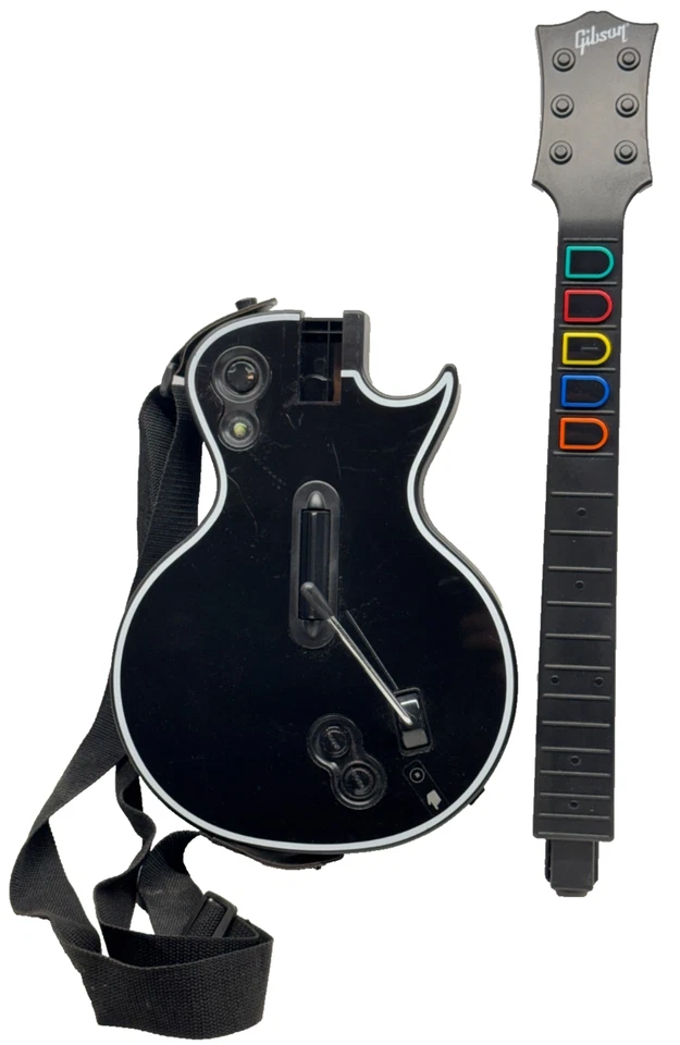 Mando Inalámbrico Guitar Hero Xbox 360 Gibson Les Paul 95123805 con Correa Probado Foto 2 de 4
