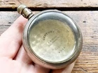 Antique CENTURY WALTHAM Open Face Pocket Watch Case Gold Train Inlay
