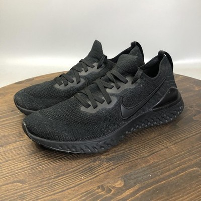 Nike Epic React Flyknit 2 Shoes Womens Size 10 Black Running Sneakers BQ8927-011