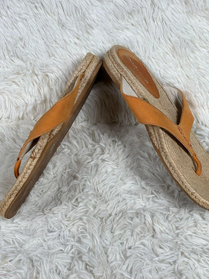 Sandálias Donald J Pliner Shoes femininas tamanho 9M couro marrom KYLA superior espadrille - Imagem 2 de 4