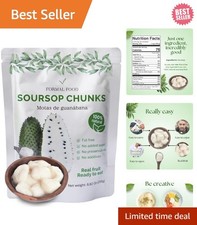 8.82 Oz Pack of Fresh Soursop Graviola - No Preservatives, No Added Sugar