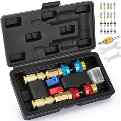 #ad FREESHIP High Low Pressure AC Valve Core Removal Tool Kit for R134A R1234YF $29.69