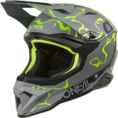 O'NEAL 2026 ONEAL 1SRS HELMET SPLASH GREY NEON YELLOW ADULT MOTOCROSS MX OFF ROAD NEW