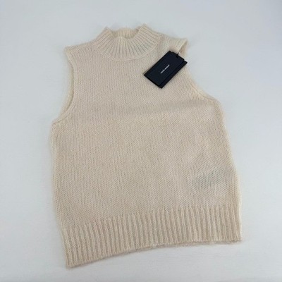 Vero Moda High Neck Sweater Vest Birch Melange XS NEW