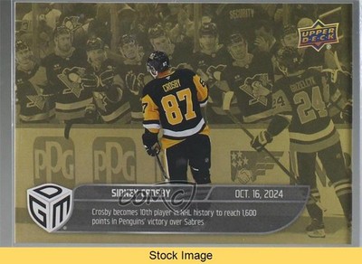 2024-25 Upper Deck Game Dated Moments Gold /100 Sidney Crosby #10 READ 0e15