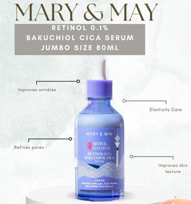 Mary & May Retinol 0.1% + Bakuchiol + Cica Serum Authentic & Trusted U.S. Seller