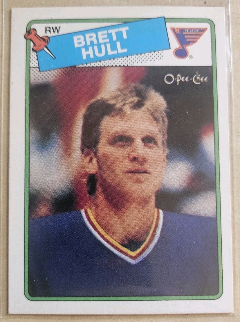 1988-89 O-Pee-Chee Brett Hull #66 Rookie RC HOF NM