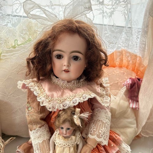 BISQUE ANTIQUE Kestner 152 Rare German Doll 49cm Glass Sleep Eyes F/S - Picture 5 of 20
