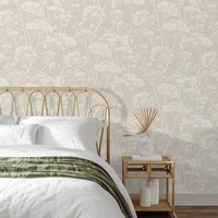Kuh Petersilie Neutral Tapete Grandeco 204901 Botanisch Blumen Stil Heim Dekor