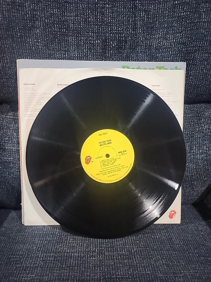 Peter Tosh, Mystic Man, 1979 1st Rolling Stones Records PROMO, COC-39111, VG+ Foto 3 de 3