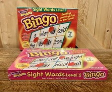 Trend Enterprises SIGHT WORD BINGO - Level 1 and Level 2 - BRAND NEW  SEALED 