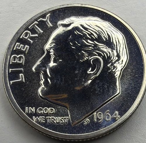 1964 Proof Silver Roosevelt Dime T49