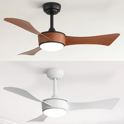 42 Inch Ceiling Fans with Lights and Remote & Plug-in ABS Blades, Quick Install