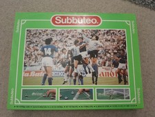 Subbuteo Table Football Game 2 Teams Balls Goals Felt Scoreboard Fences (2848h)