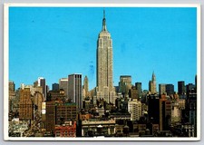Vtg Postcard New York Empire State Building City NYC USA Posted 1988