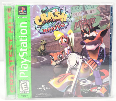 Crash Bandicoot Warped PlayStation 1 PS1 Greatest Hits Tested Works