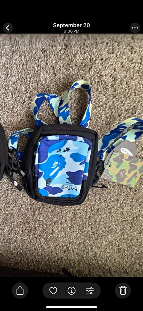 A Bathing Ape Blue Bags for Men for sale | eBay