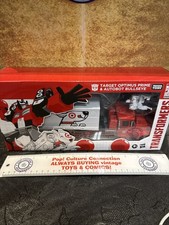 Transformers TARGET OPTIMUS PRIME & AUTOBOT BULLSEYE 40th Anniversary