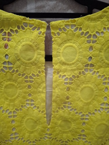 LILLY PULITZER Yellow Floral Eyelet 3/4 Bell Slleves Size 6 - Bild 7 von 10