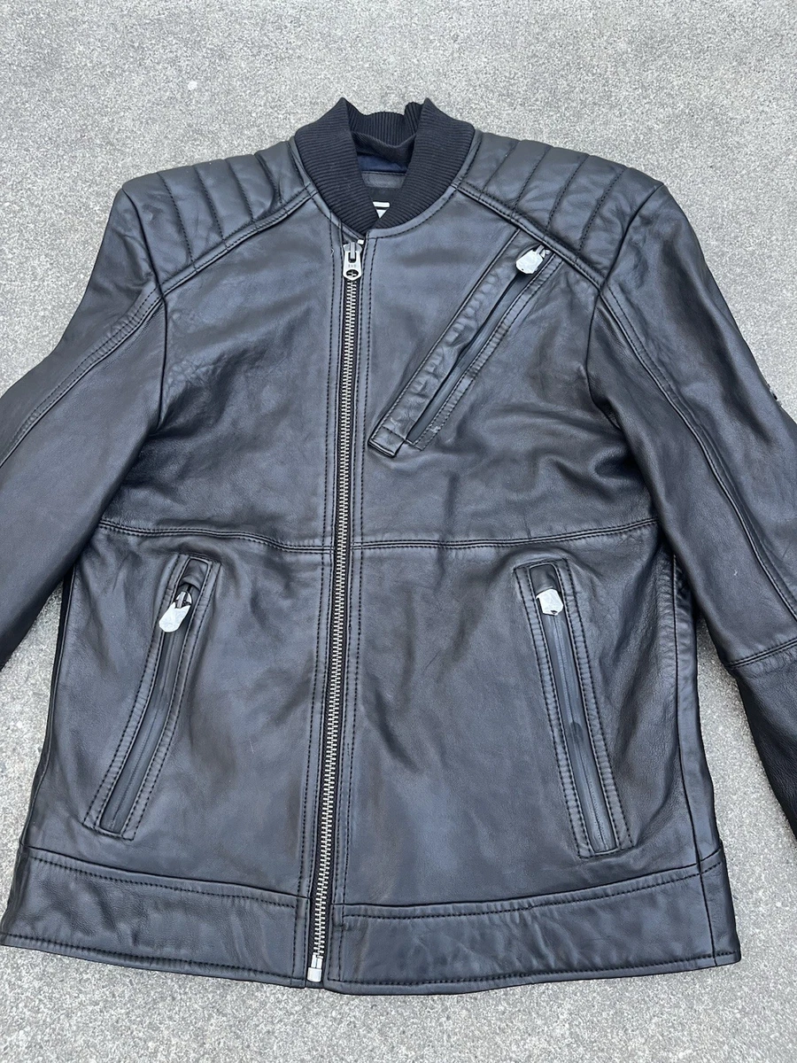 g star raw leather jacket products for sale | eBay