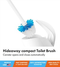 Good Grips Compact Toilet Brush  Canister, Toilet Bowl Brush and Holder with...