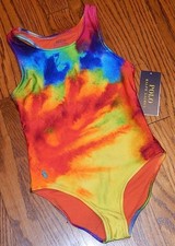 POLO RALPH LAUREN AUTHENTIC TODDLERS GIRLS BRAND NEW ORIGINAL SWIMSUIT Sz 4, NWT