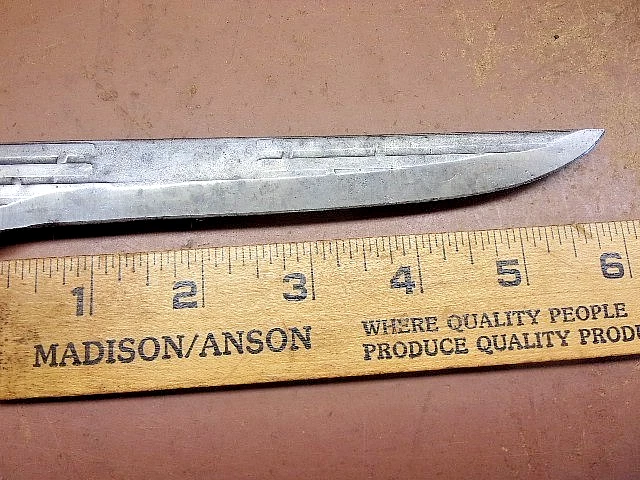 Cuchillo Old Hickory Tru-Edge 10 3/4" con pasadores de latón Full Tang Ontario Knife Co. EE. UU. Foto 3 de 4