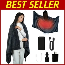 Advanced Safety Heated Throw Blanket - Overheat Protection