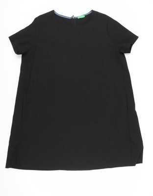 Benetton Damen Etuikleid schwarz L - klassischer Bürostil