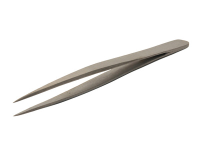 AUGUSTA Titan Pinzette #3 mit feinen dünne Spitzen 120mm antimagnetisch