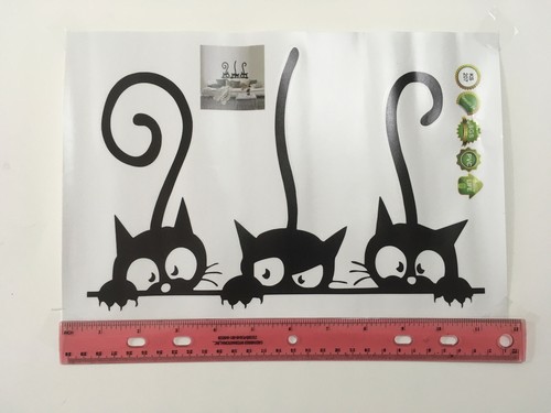Cat Wall Decals Sticker Removable Decoration Decal Cats Stickers - 第 1/6 張圖片
