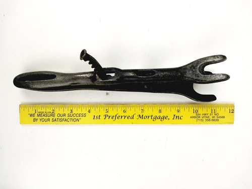 Vintage Cast Iron Spring Action Automobile Valve Lifter Mechanics Tool 11" Long - Picture 4 of 4