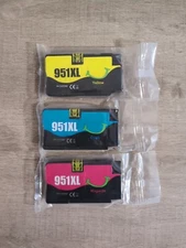 951XL Ink Cartridges Yellow, Cyan And Magenta Unopened Sealed