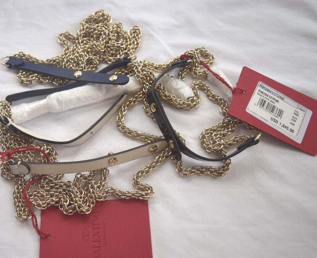 VALENTINO ゴールドバックル ベルト 70/28 Valentino Garavani V-Logo 70mm Wide Box Leather Belt
