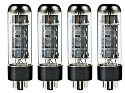 中古 Mullard EL34 4本マッチ 真空管 New 4x Mullard EL34 | Matched Quad / Quartet / Four Tubes | Free