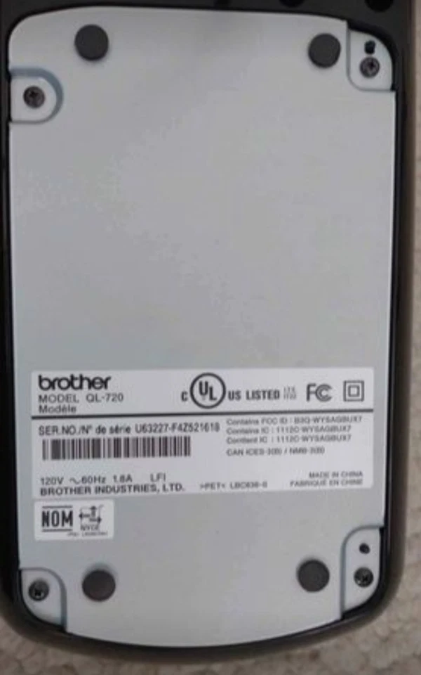 Brother QL-720NW Label Thermal Printer with cords - Image 3 of 3