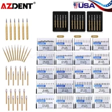 AZDENT Dental Diamond Burs/Tungsten Carbide Burs FG Bur for High Speed Handpiece