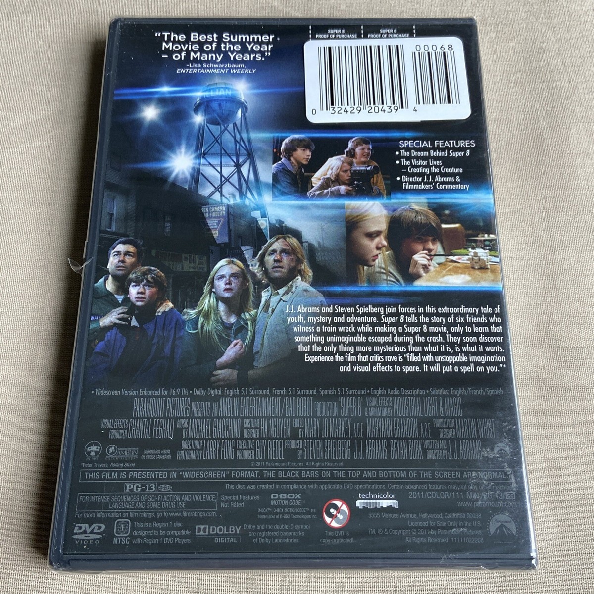 Super 8 (DVD NEW 2011) Sci-Fi Action Elle Fanning AJ