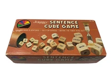 Scrabble Sentence Cube Game 1983 Vintage Selchow & Righter Co. Complete 