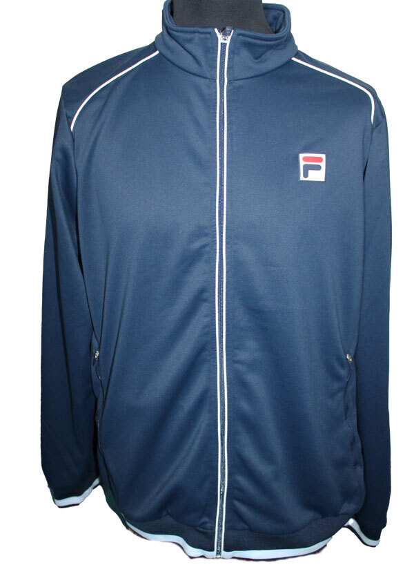 FILA T) GIACCA GIACCA ALLENAMENTO GIACCA SPORTIVA TENNIS BLU BIANCO BEN FBM211003 taglia 56 2XL