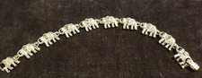 New Without Tags, Gold Tone LUCKY Elephant Linked Bracelet, Pretty