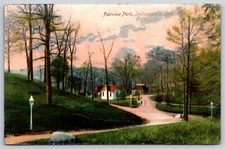 Postcard Fairview Park, Scenic View, Indianapolis, Indiana 1908
