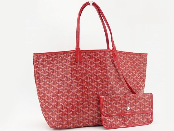 GOYARD Saint Louis PM Shoulder Bag PVC Red AMALOUIS PM 02