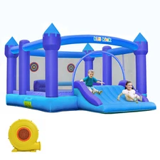 15.3ftx12ft Inflatable Bounce House Slide Large Jumping Area Bouncer with Blower