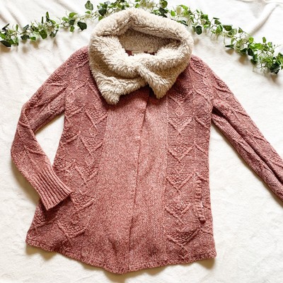 sherpa cardigan sweater