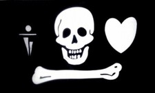 Pirate Stede Bonnet Flag 3x5 ft Skull Bone Heart Dagger Bonnett Jolly Roger NEW