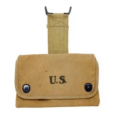 WW1 US Army Squad Leader Field Gear Pouch Original 1918 Dated AEF