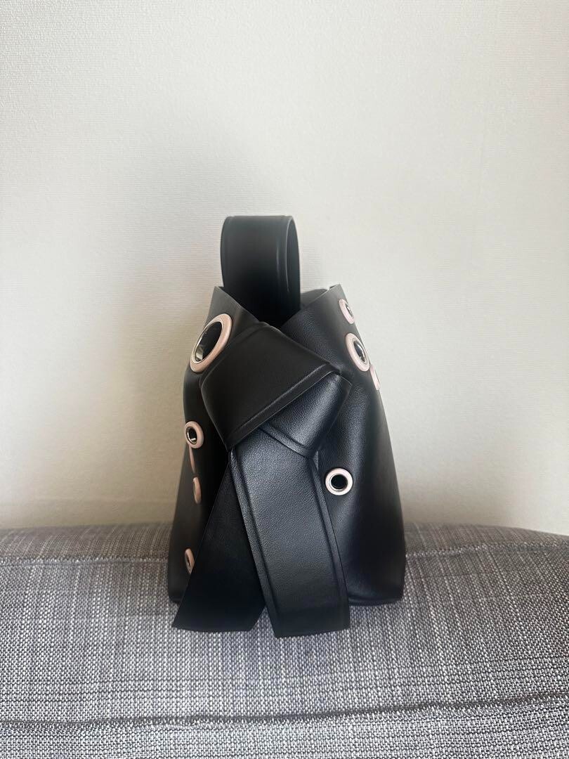 Acne Studios Musubi Mini Eyelet Sue Bag Shoulder Bag Black Rare | eBay