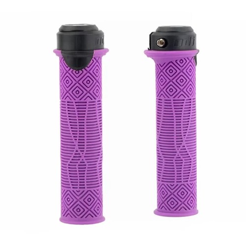 ODI Mountain Bike and BMX handle bar grips Lock on Lock Anti-Skid Rubber Purple - Picture 10 of 10