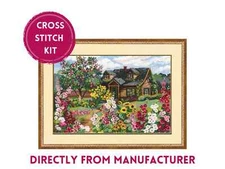 RIOLIS Counted Cross Stitch Kit 978 Flowering Garden- Cozy Farm in the Forest